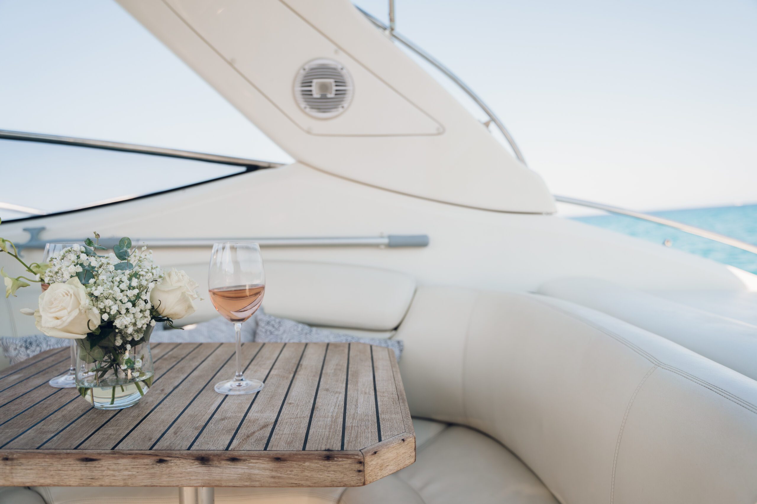 Private yacht charter in Greece with crystal-clear waters.